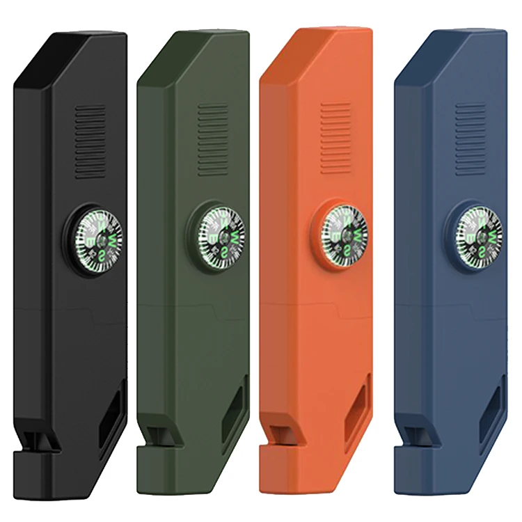 Новый дизайн, оптовая продажа, многофункциональная пластиковая ручка, уличный кремний со свистком