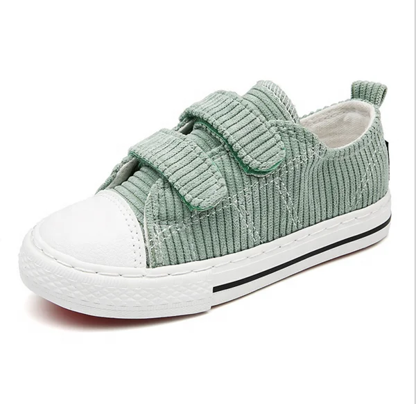 Brand new customized fashion casual corduroy kids shoes zapatos para ninos