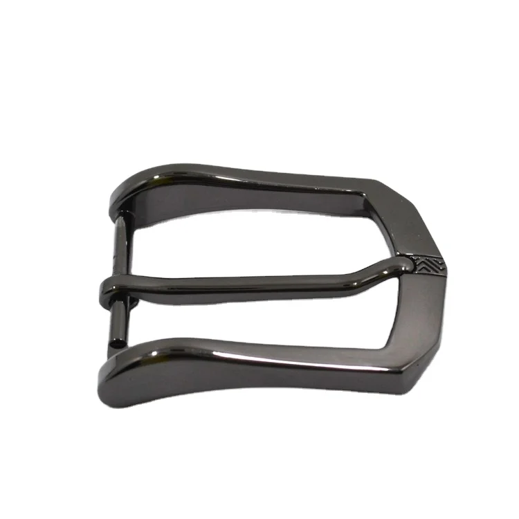 Matte black business casual men  Can do laser logo without mold fee men buckle custom leather plate pin belt buckles