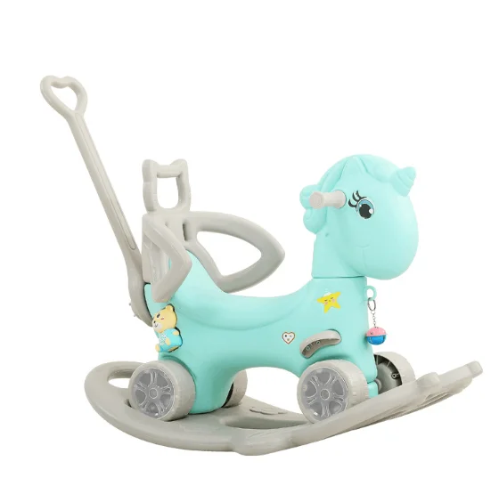 4 in 1 plastic rocking horse for gift / Ride on Animal Toys for baby 1 buyer