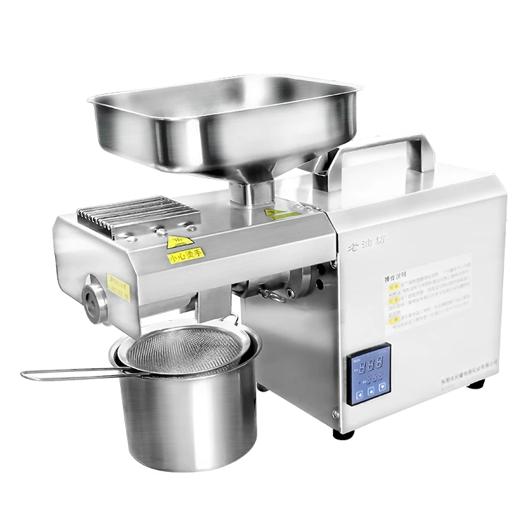 Low Price Mini Home Use Oil Press Sesame Press Automatic Stainless Steel Almond Walnut Rapeseed Oil Domestic Oil Press