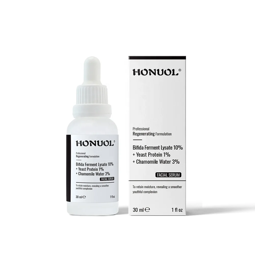 Private Label 30ml Bifida Fermentation Lysate 10% + Yeast Protein 1% + Chamomile Water 3% Calming & Nourishing Face Serum