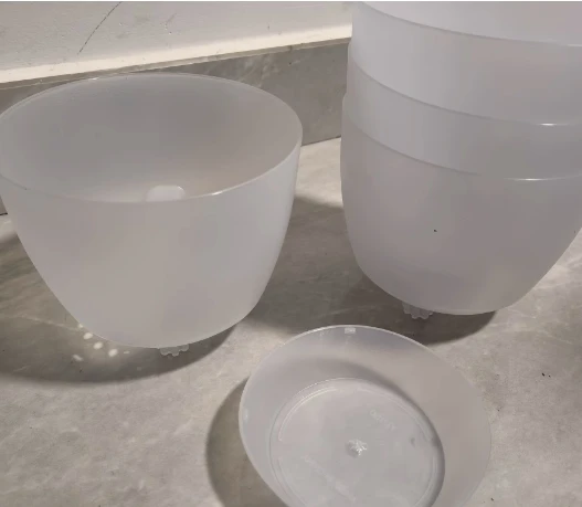 Clear Self Watering Pots for Indoor Plants Plastic Transparent Orchid Plant Pots with Drainage Holes