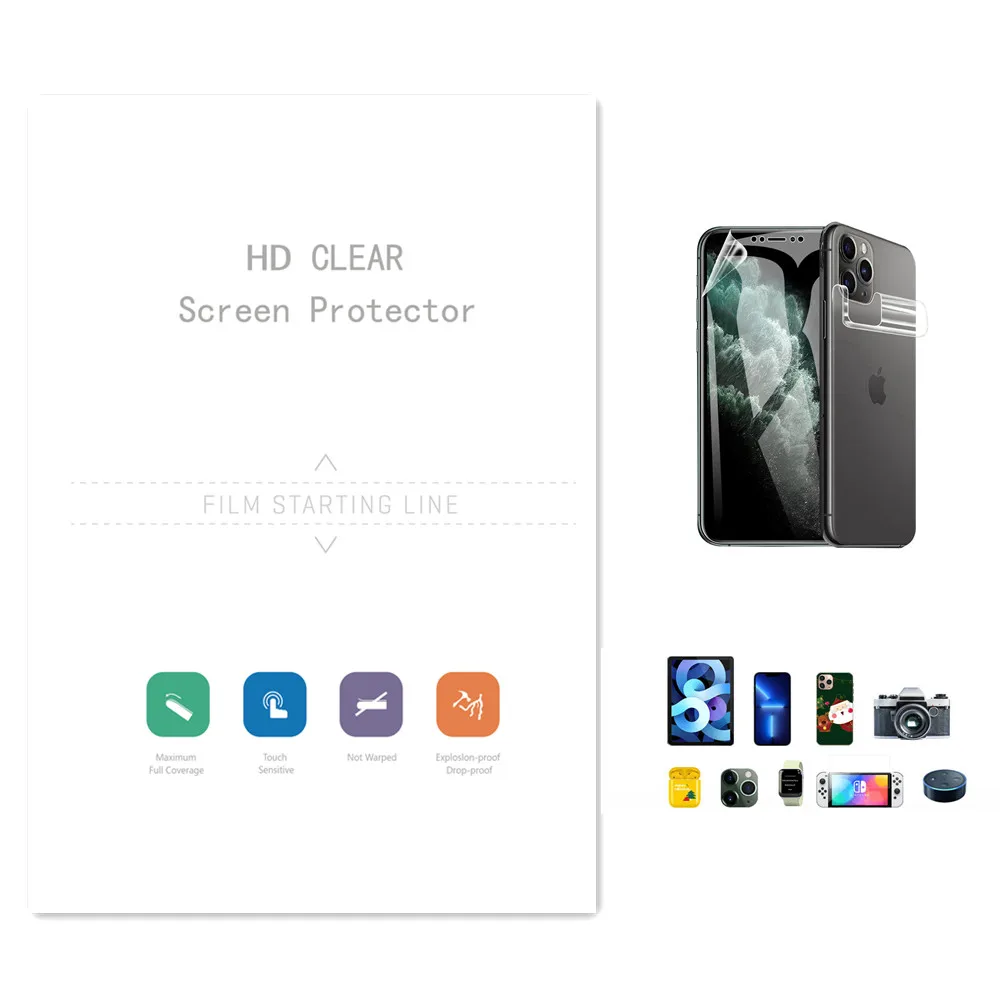 HD Clear Hydrogel TPU Cutting Film 120*180MM 200*300MM Screen Protector Universal For Cutting Plotter Machine