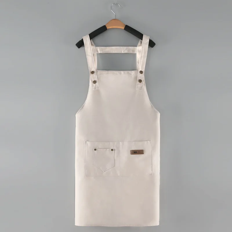 China Supply Wholesale Customized Printed Logo Waterproof Eco Friendly Durable Denim Aprons for Kitchen or Nail