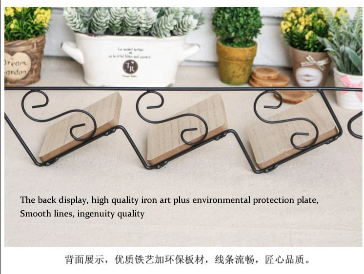 Modern wholesale set of 2 American rural creative stair shape Intersecting Wall Mounted Floating