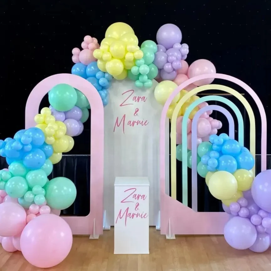 Customization Wedding PVC Event Arch Backdrop Rainbow Acrylic Arch Wedding Decoration