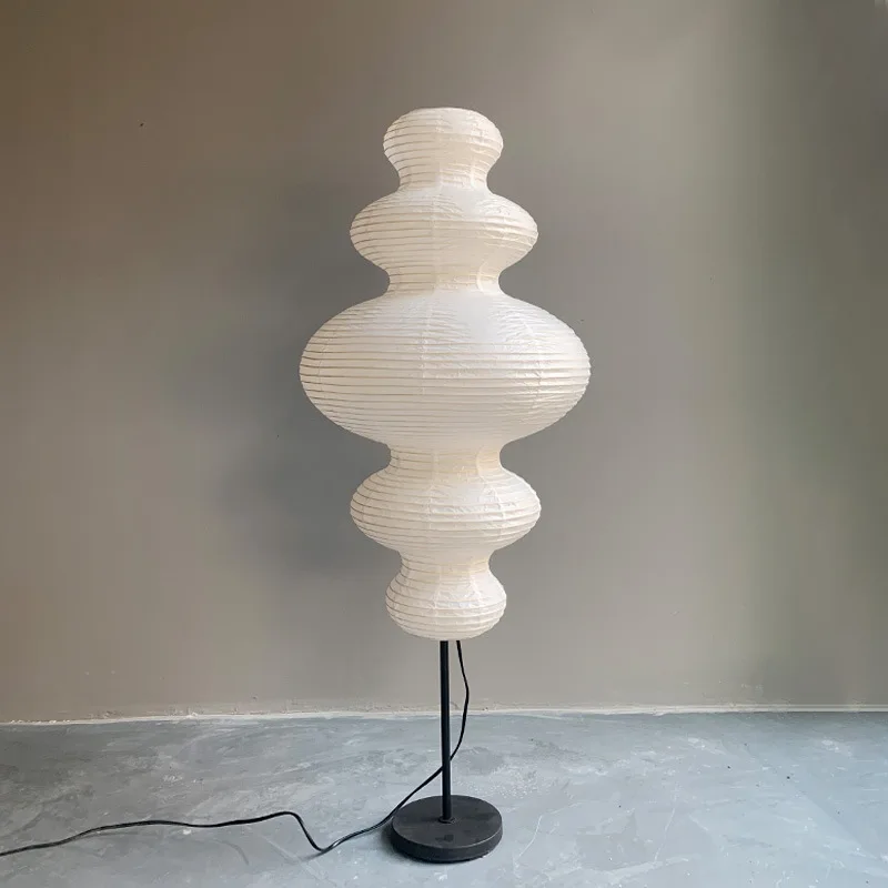 Modern handmade rice paper lamp white paper flppr lamp decoration standing floor lamp for living room hotel