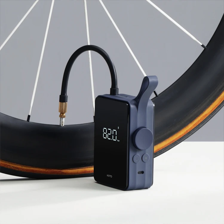 HOTO Hot Selling Portable Smart Digital Tire Inflator Detection Machine Auto air Inflator Pump Tire inflatable Treasure