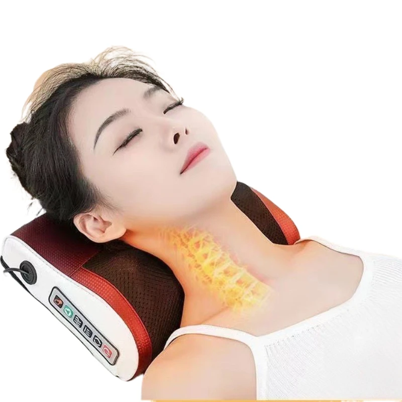Top Sales Back Massager Pillow Deep Kneading Shiatsu Massage Pillow Muscle Pain Relief Stress Relax at Home Office and Car