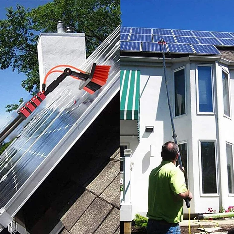 Wholesale customized 20ft 6m water fed poles brush carbon fiber telescopic pole tube for window glass cleaning