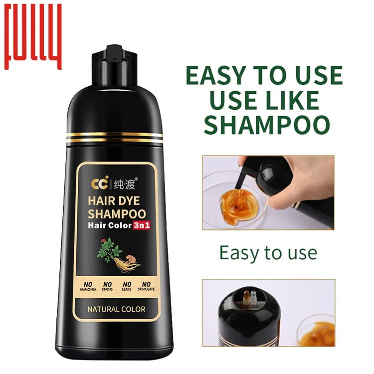 Wholesale FULLY Easy Coloring Hair Dye Hair Color Dark Brown Hair Dye Shampoo
