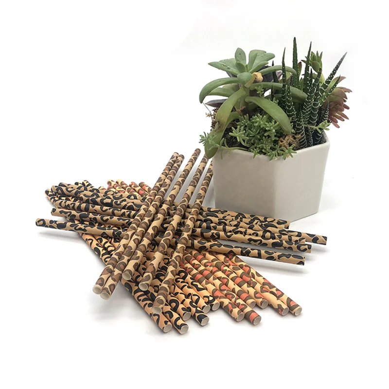 High Quality Wholesale Individually Wrap Disposable Eco Friendly Kraft Biodegradable Wrapped Drinking Paper Straw