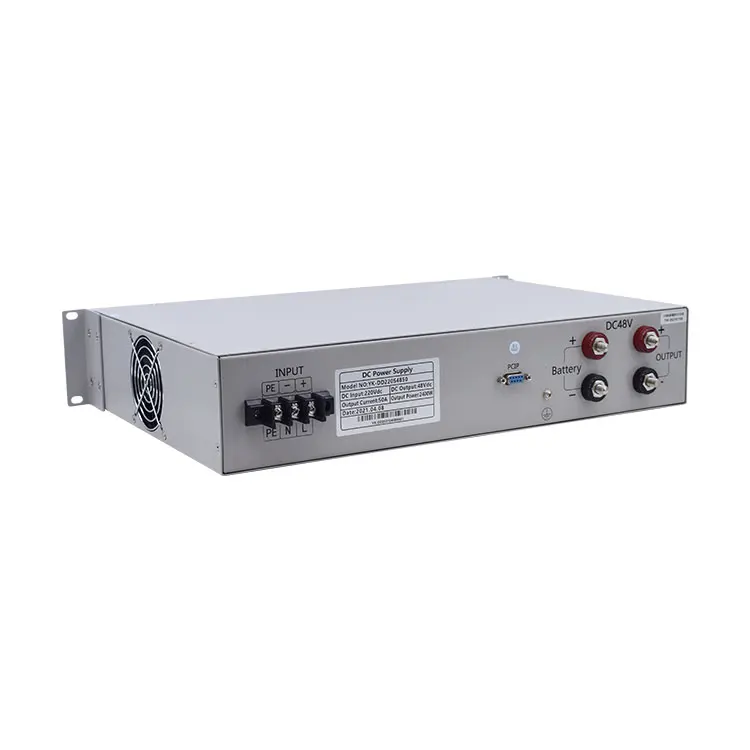 YUCOO hot sell AC DC 220V to 24V 10A voltage converter 19 inch 2U communication power supply