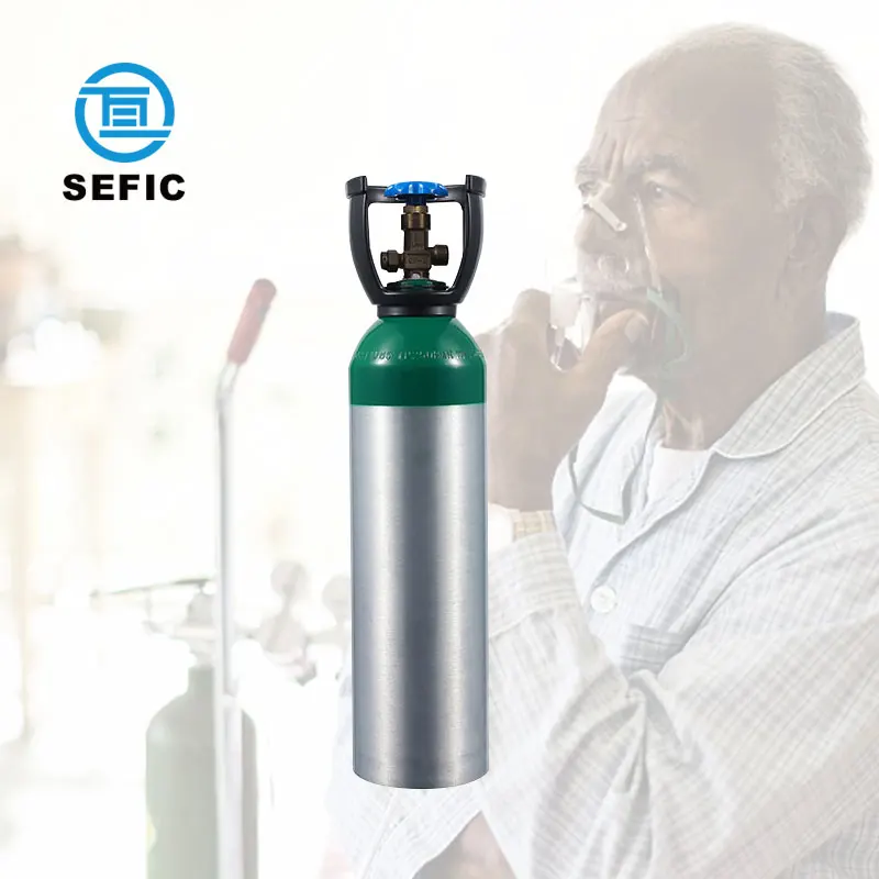 DOT TPED Material Aluminium balloon helium gas cylinder 1L-50L custom Aluminum Cylinder Medical Oxygen Cylinder