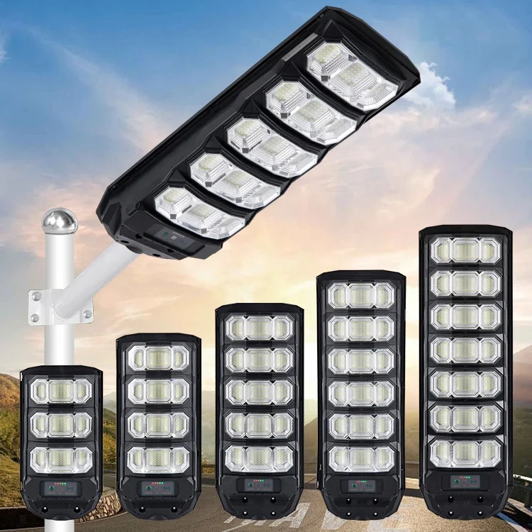 HOMBO Intelligent Remote Control ABS 100w 200w 300w 400w 500w 600w 800w All In One Outdoor Solar LED Street Light