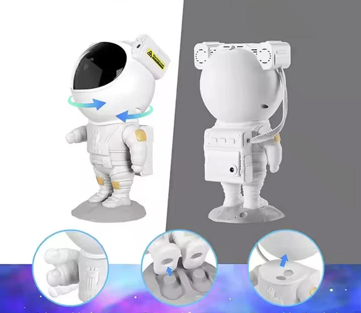 Astronaut Star Moving Starry Sky Night Light Star Projector Kids Birthday Toy Spaceman Projector