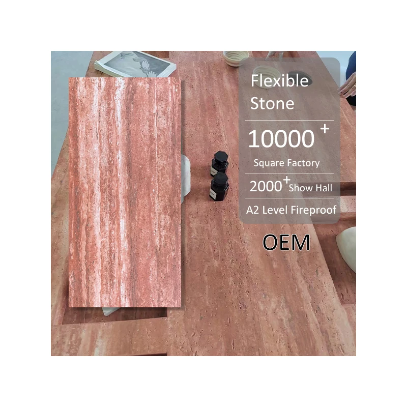 3D Slate Veneer Composite Decorative Soft Interior Cladding Panels Exterior Wall Artificial Stone Travertine mcm Flexible Stone