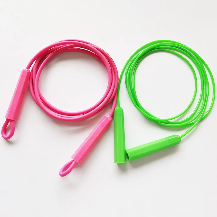 Colorful Durable Adjustable Jump Rope Sports Jump Rope PVC Knots Not Easy to Knot Fast Speed Skipping Rope