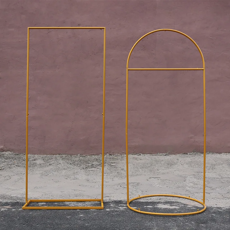 Iron Flower Gate Wedding Props Stage Backdrop Stand Welcome Sign Stand Lawn Wedding Flower Rack