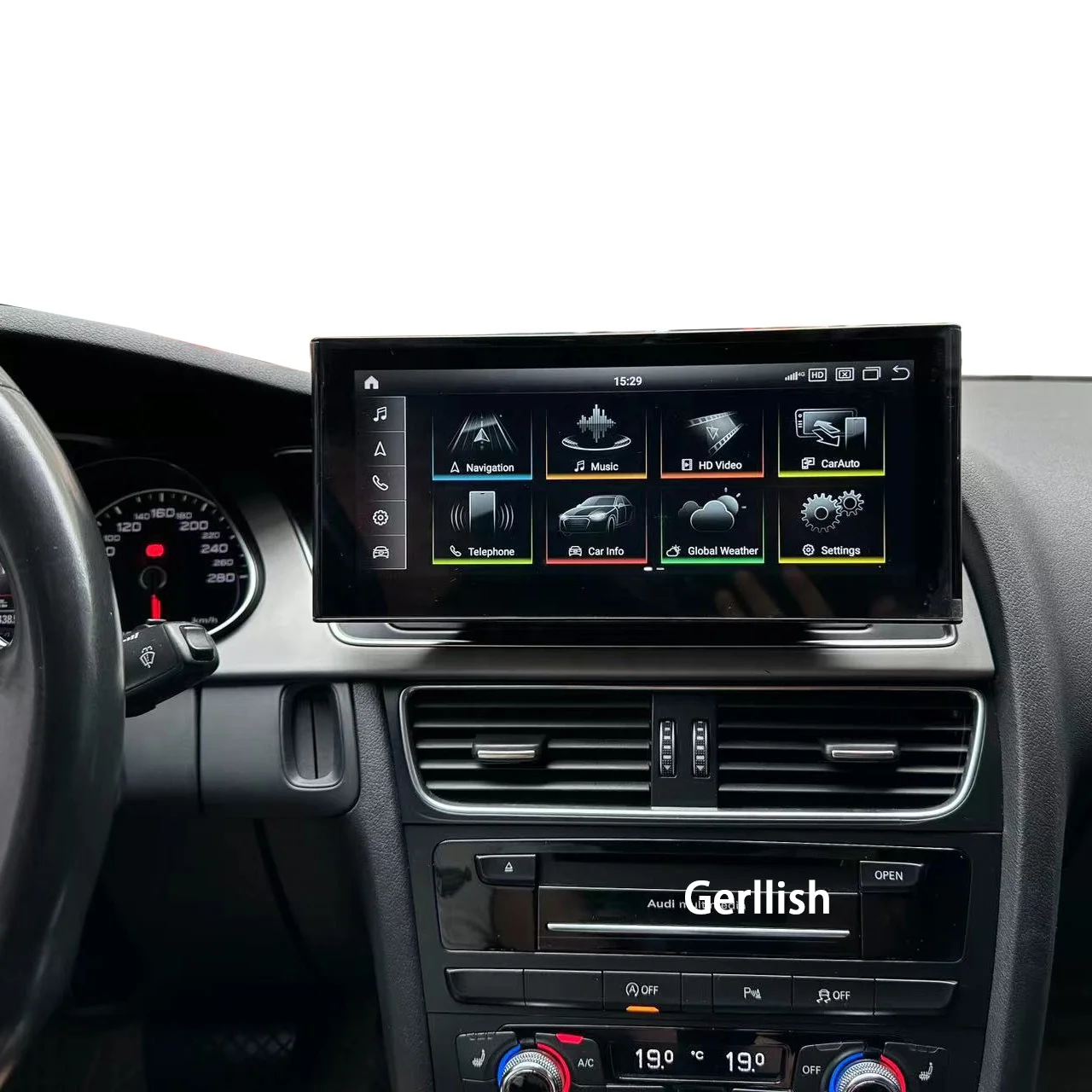 10.25 inch Car Android Screen Multimedia Player Radio For Audi A4 B8 A5 2009-2017 GPS Bluetooth Auto Carplay Stereo Unit