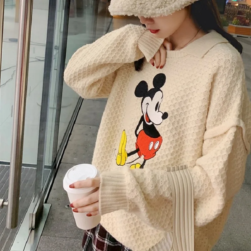 Hot sale fashionable pink lady plus size beading women super soft warm pullover sweater