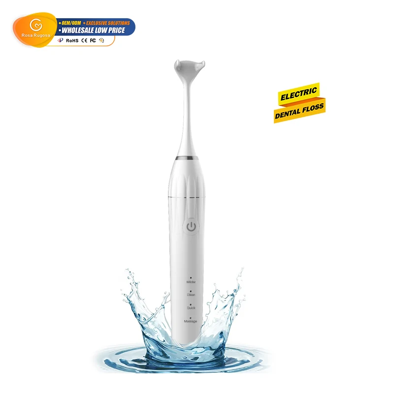 Electric Flosser Electric Dental Flosser for Teeth with 3 Modes Power Flosser & Tongue Cleaner with Rechargeable case