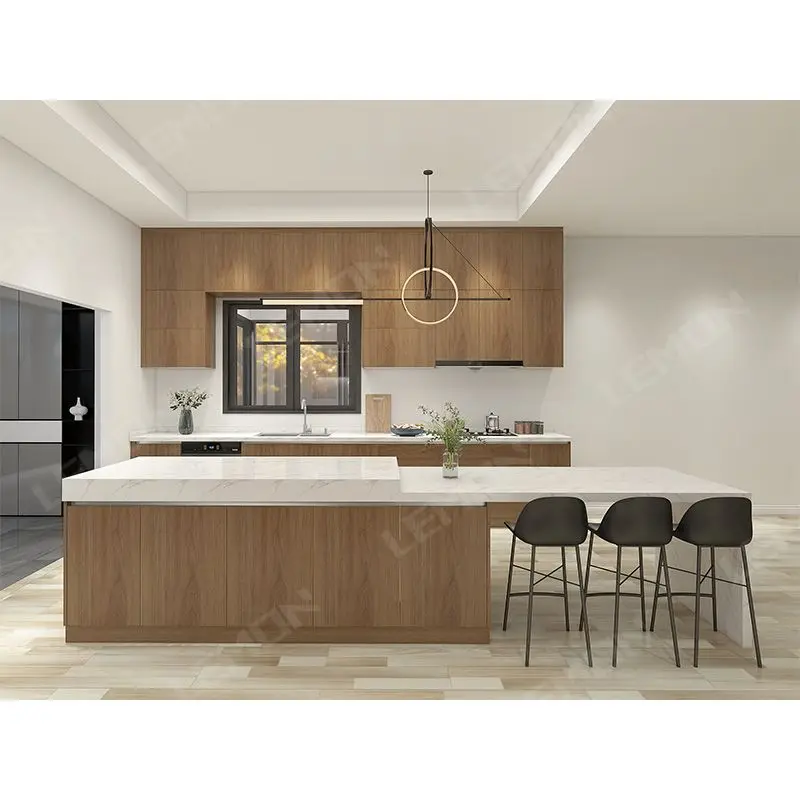 Lemon Hot Sale Home Modern Furniture Fitted Kitchen Cabinets Simple Modern Integrated Kitchen High Quality