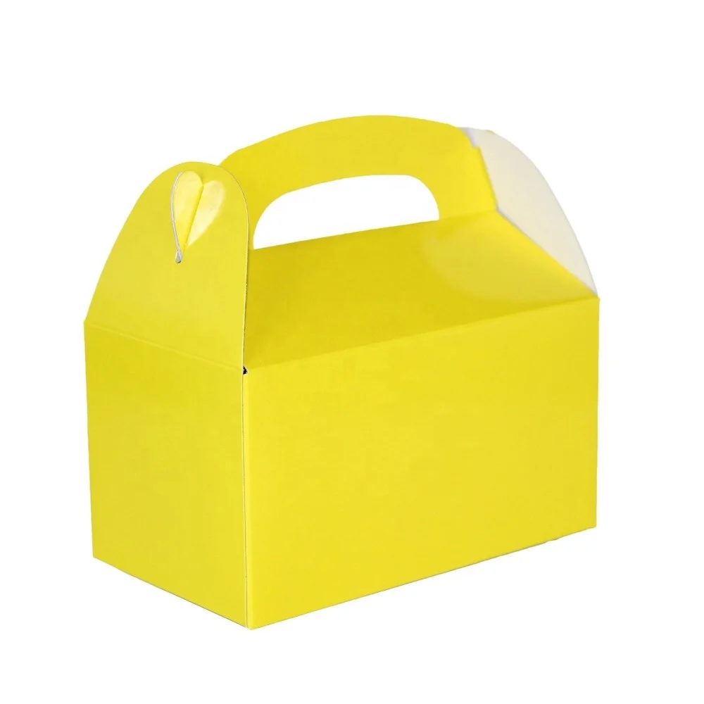 Assorted Bright Color Paper Party Goody Boxes Paper Box Packaging Paper Packaging Box