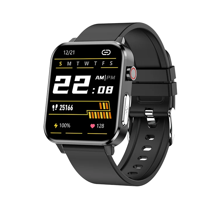 
AI Medical PPG ECG E86 body temperature smartwatch IP68 thermometer smart bracelet for Multi-dial switching 