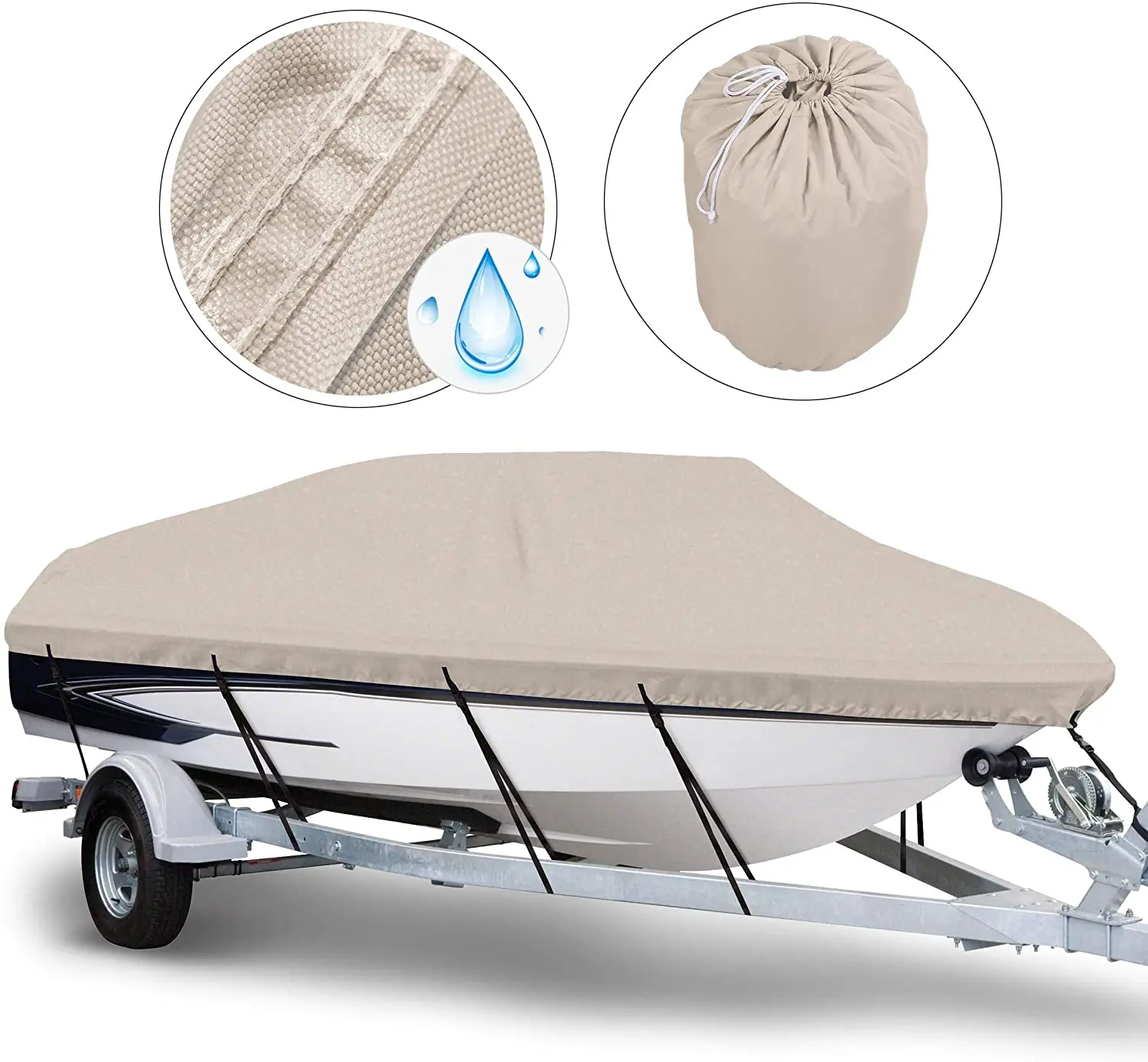 Водонепроницаемый универсальный чехол Woqi для лодки, 12-14 дюймов, 600D