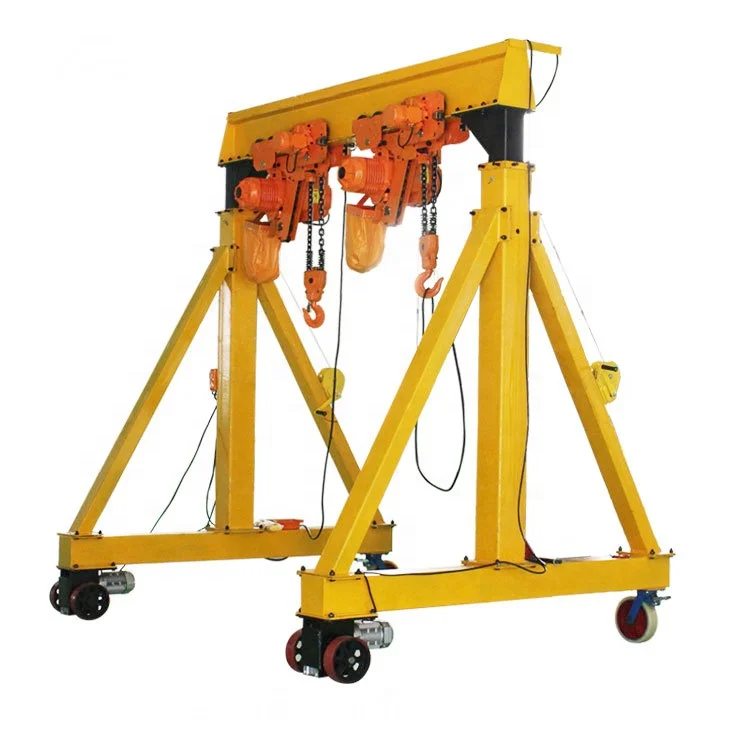 Customized Warehouse Simple Duty Steel Structure Shop Lift Light Small Gantry Crane 1 Ton 2 Ton 3 Ton