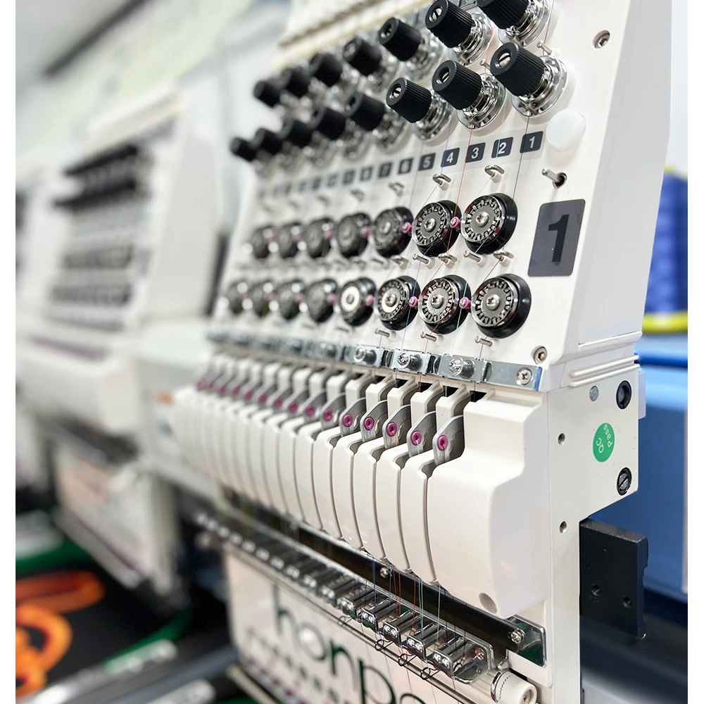 HONPO Best 3 head Industrial embroidery machine for caps sweaters