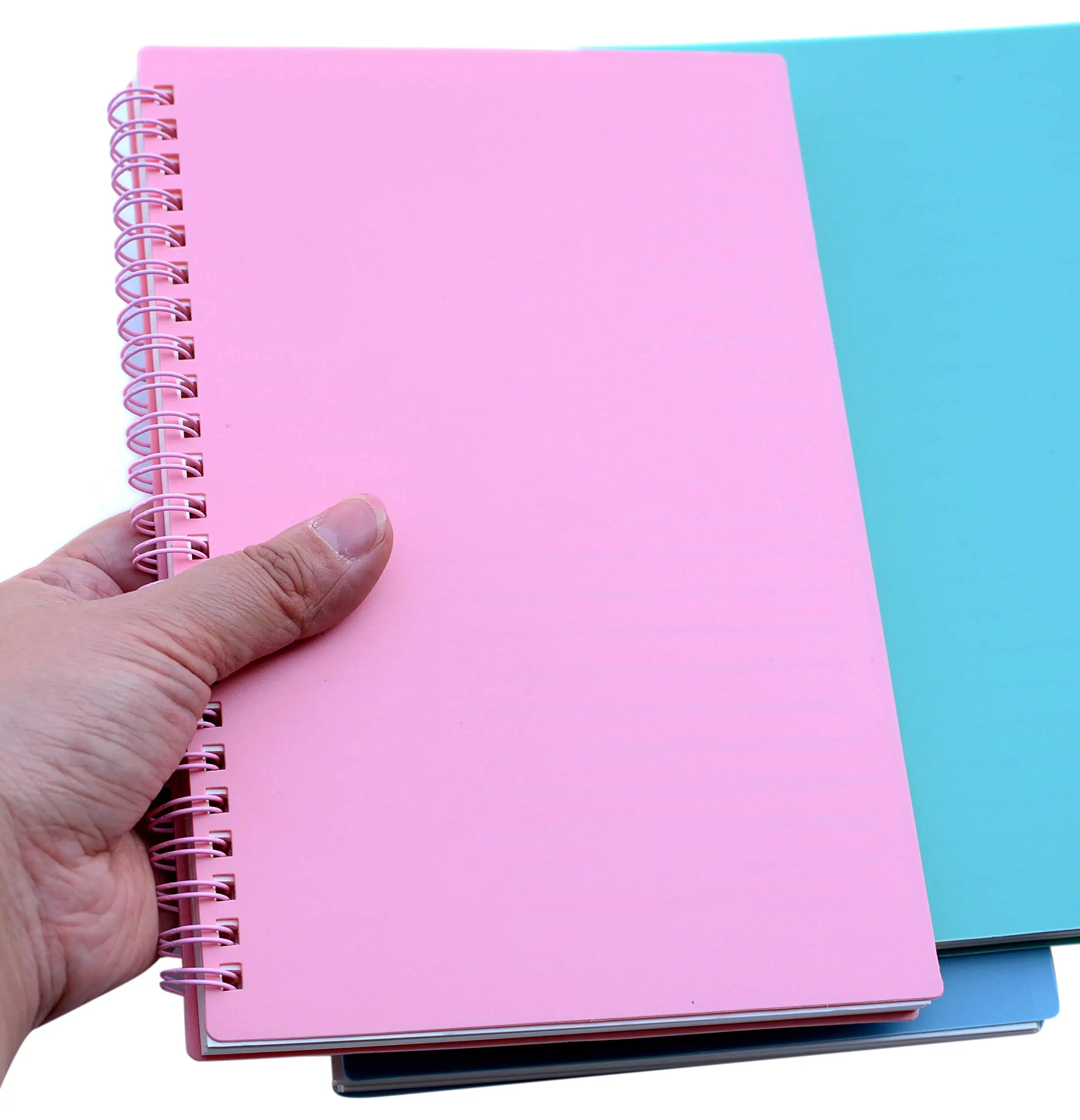 Custom print art paper hard cover spiral binding journal coil notebook A5 cheap