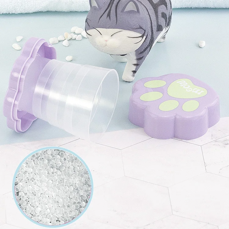 Оптовая продажа, Экологически чистая портативная пластиковая телескопическая чашка в форме кошачьей лапы