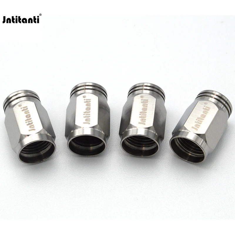 Jntitanti high quality Custom color Gr.5 titanium wheel valve stem caps