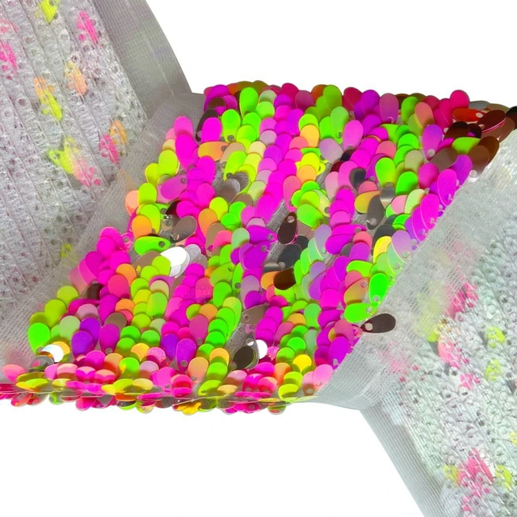 
Boca Ribbons 75mm Stock Sunflower Seeds Sequin Fabric Ribbon Many Colors For Choose From 28yards Lot 