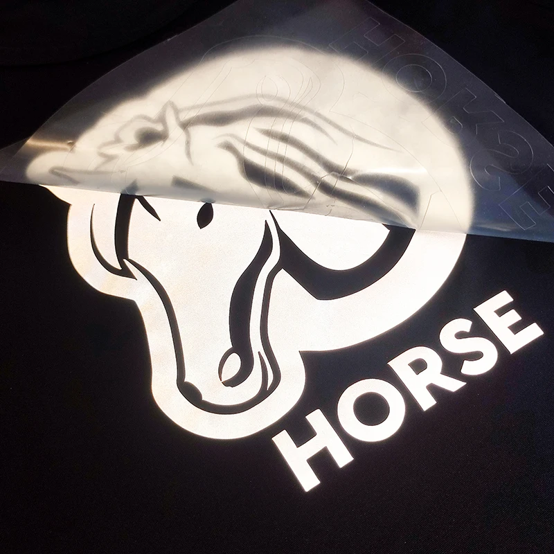 Custom Iron On Silver Reflective Heat Transfer Vinyl For Garment Safety Vest Tape