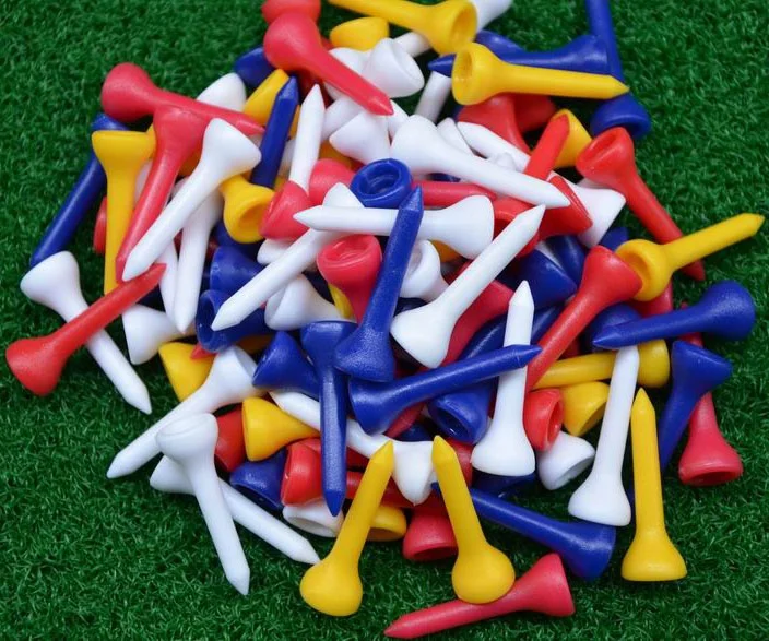 Wholesale Customized Logo Golf Tee Bulk Packaging 42/54/70/83mm Golf Custom Tee Colorful Plastic Tee Golf