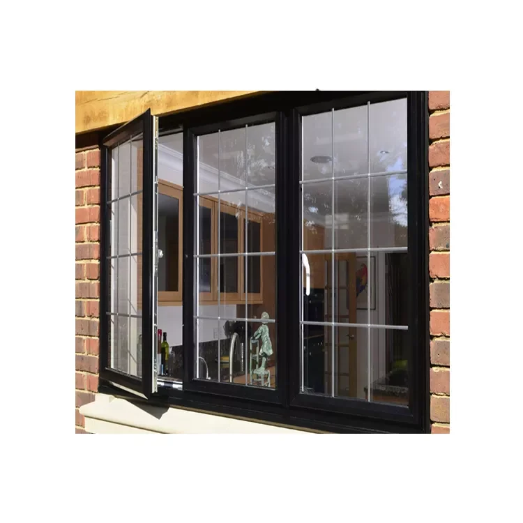 Australian Standard Thermal Break Sound Proof  Aluminum Casement Windows with Reinforced Glass For Residential and Commercial