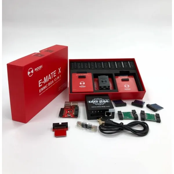 Tool Sim Card Box Z3X Easy-Jtag Plus Full Set EMate X 13 in 1