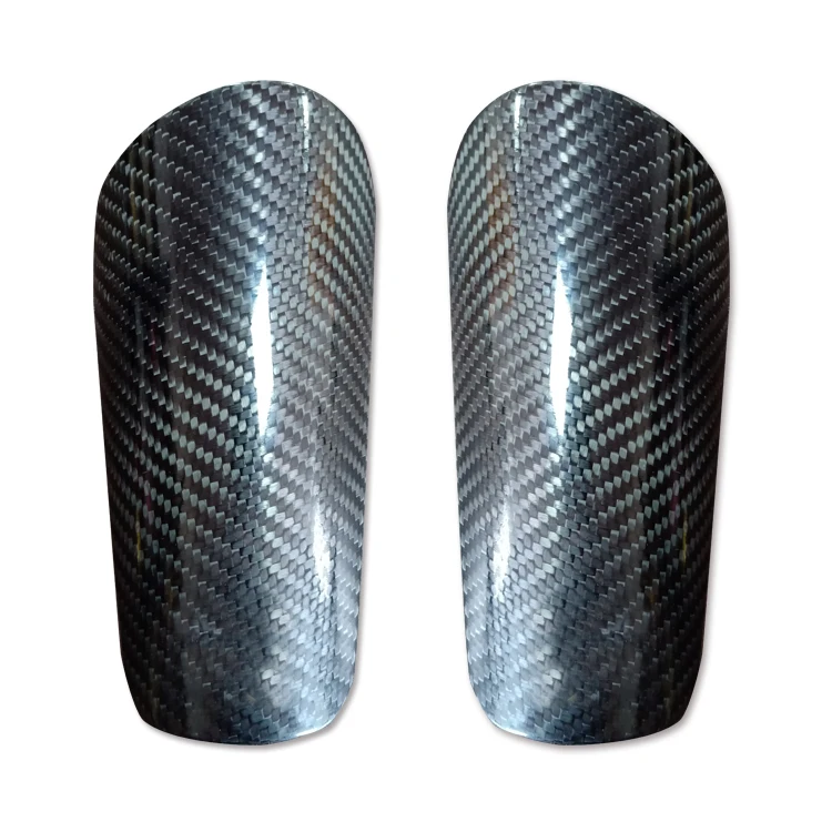 Custom shin guard carbon fiber soccer football kids