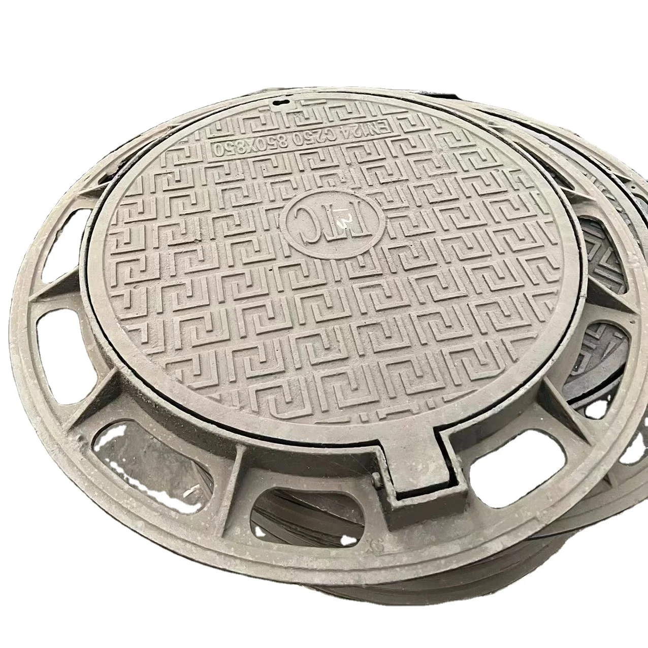 Круглая Встраиваемая дренажная крышка люка из ковкого чугуна EN124 600*600 по лучшей цене, сделано в Китае