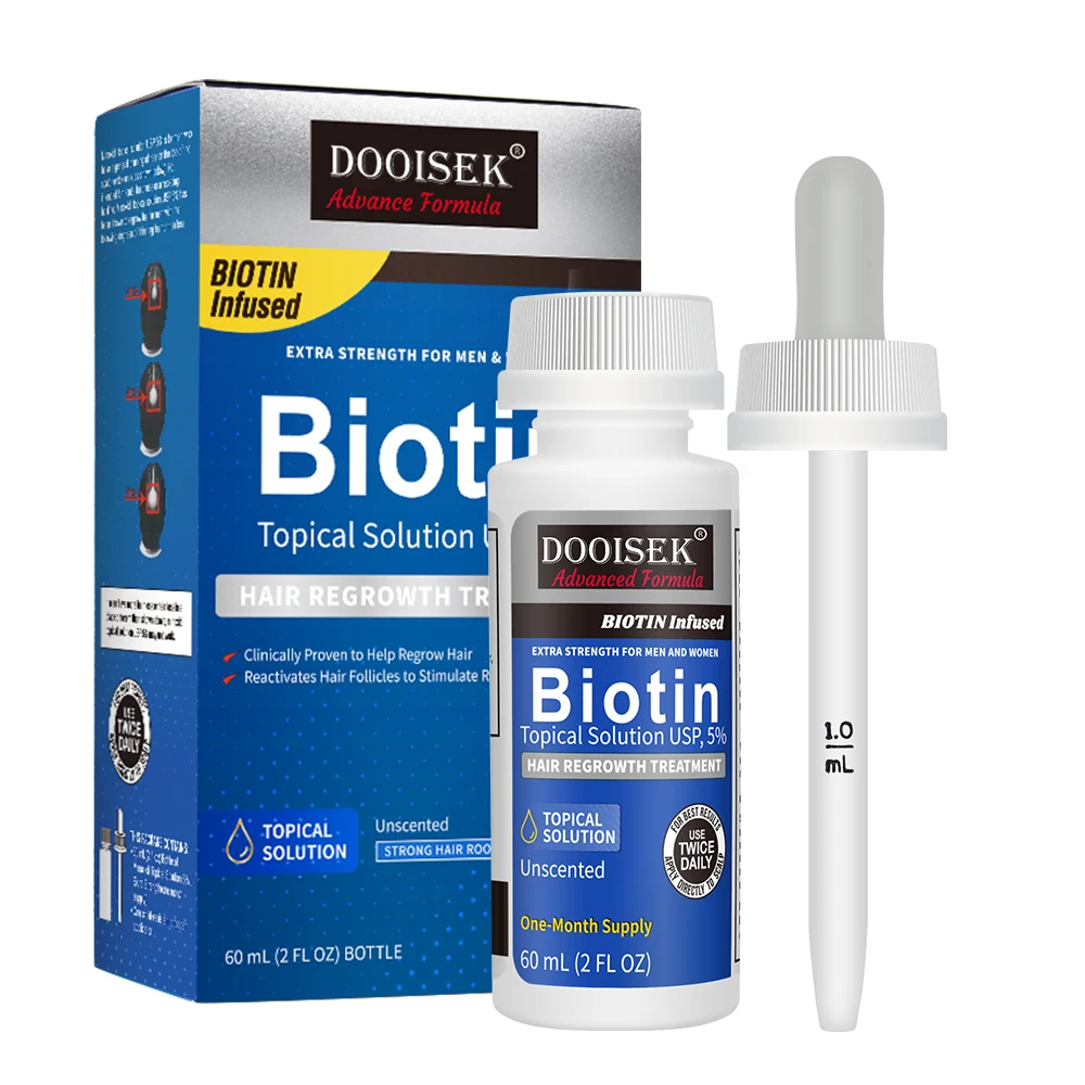 Kirland 5% Hair Loss Treatment Regrowth Serum Oil Saw Palmetto Hair Growth Serum with Dropper beard growth serum