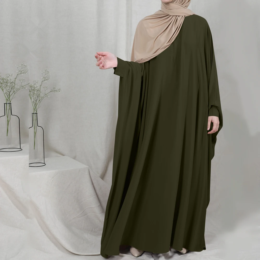 Hot Selling Modest Dresses Abaya Dress Islamic Eid Muslim Women Long Sleeve Maxi Muslim Prayer Dress