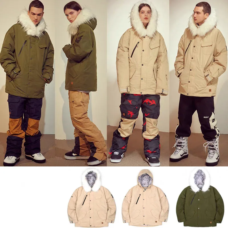 Теплая Съемная шапка с логотипом под заказ, меховая пуховая Лыжная парка, куртка с мехом