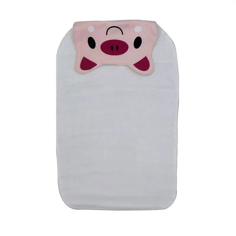 Wholesale Towels Children Sweat Cotton 4Layer Gauze Baby Cartoon Pad Back Towel Customized Extra Large Foreign Trade