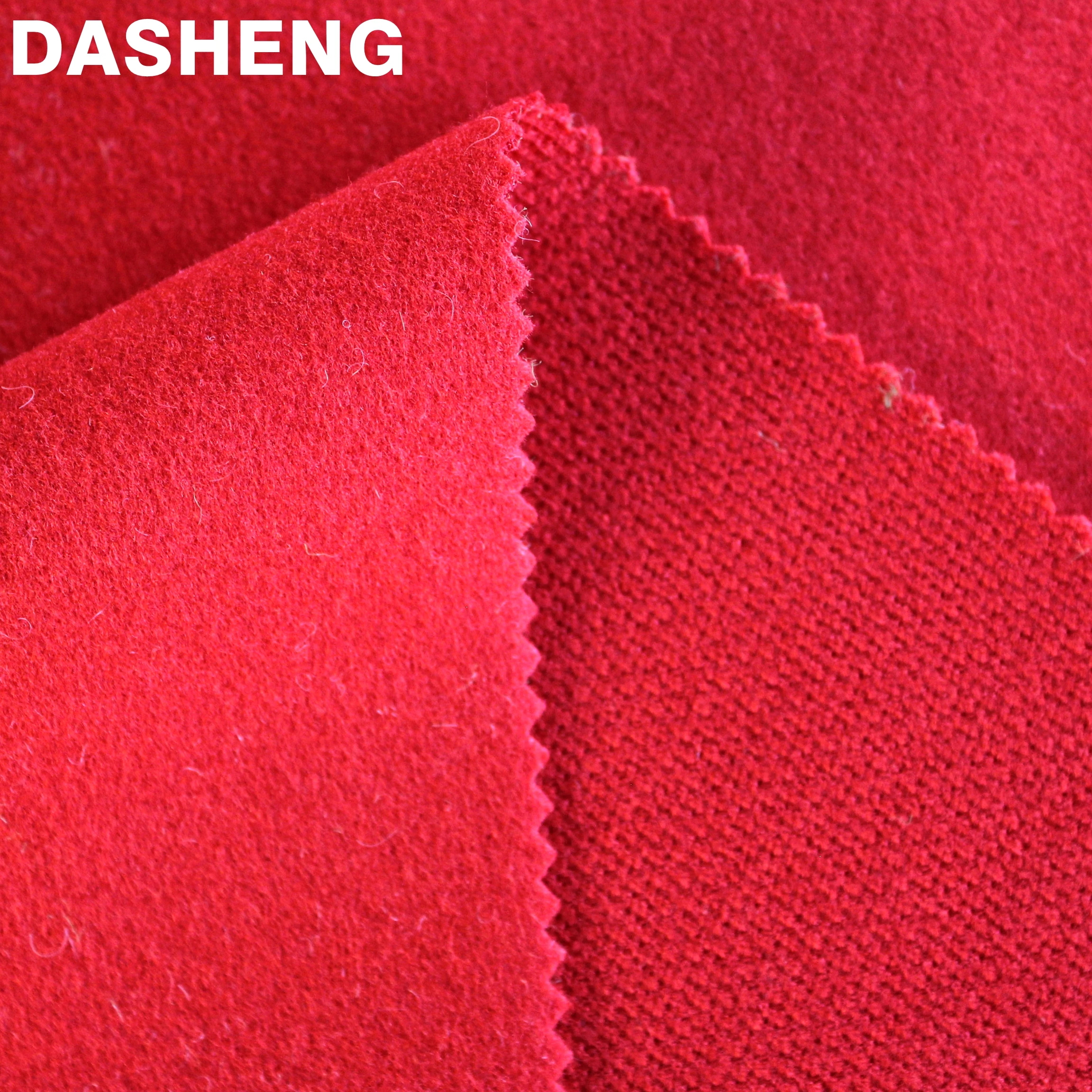 
Hot Selling Customized wool fabric 51%Acrylic 44%Polyester 5%Wool 360GSM knitted wool fabric for winter coats 