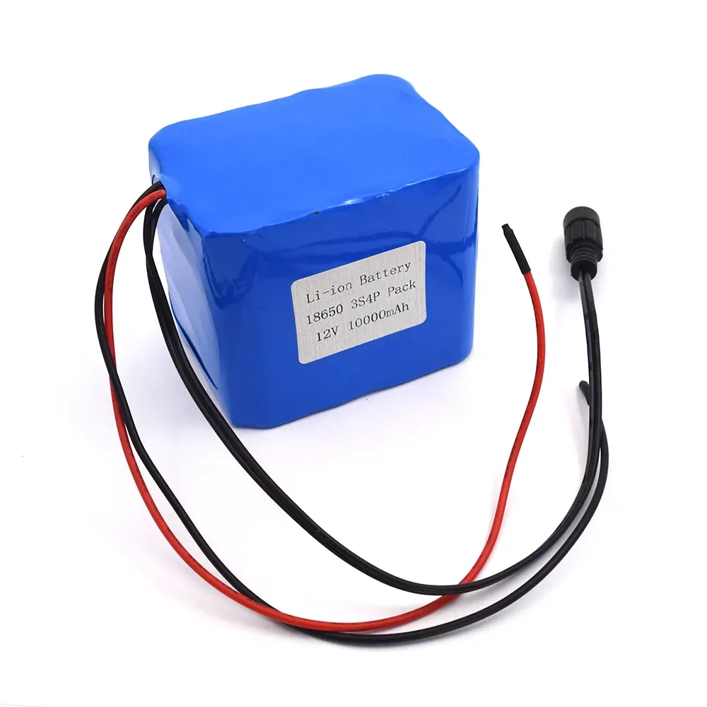 GEB 12V 8Ah литий-ионный аккумулятор 3S4P 18650 11 1 V 8000mAh 12 8 1000mAh 8800mAh 10000mAh