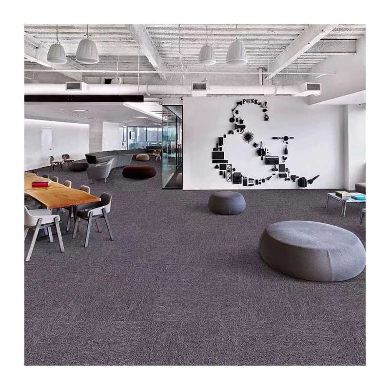 Hot Sale Decorative Bitumin Backing Square Office Tile Carpet For Commercial Spaces